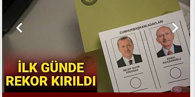 Yurt dışı oylarında ikinci tur